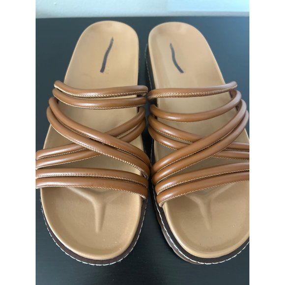 Madewell NK016 The Charley Strappy Slide Sandal, Size 8 - Picture 2 of 5